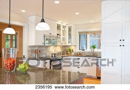 West Coast Contemporary Kitchen; Mayne Island, British Columbia, Canada View Large Photo Image Stock Photography - West Coast Contemporary Kitchen; Mayne Island, British Columbia, Canada. Fotosearch