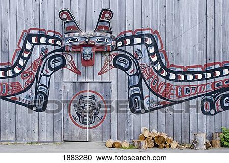 West Coast Native Art; Port Hardy, British Columbia, Canada View Large Photo Image Stock Image - West Coast Native Art; Port Hardy, British Columbia, Canada. Fotosearch
