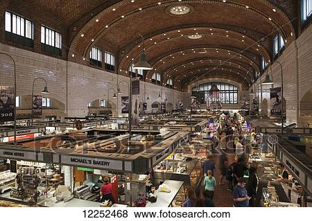 Stock Photo - West Side Market; Cleveland, Ohio, United States of America. Fotosearch