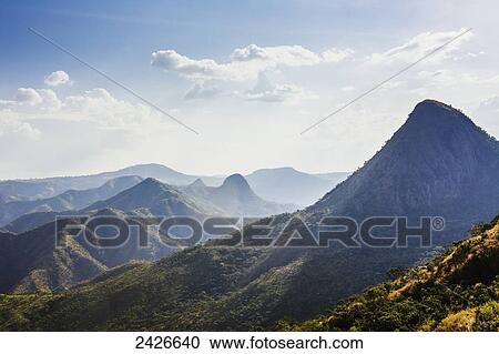 Stock Image - Western highland scenery; Ethiopia. Fotosearch