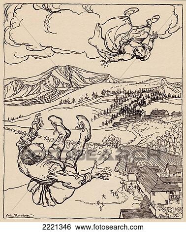 When Her Husband Saw Her, He Shouted, Hi! Come To Me Here. Illustration By Arthur Rackham From Grimm's Fairy Tale The Young Giant. View Large Photo Image Stock Photograph - When Her Husband Saw Her, He Shouted, Hi! Come To Me Here. Illustration By Arthur Rackham From Grimm's Fairy Tale The Young Giant.. Fotosearch