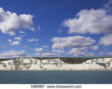 Stock Photo - White Cliffs Of Dover And Sea. Fotosearch