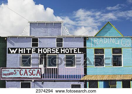Picture - White Horse Hotel; Whitehorse, Yukon, Canada. Fotosearch