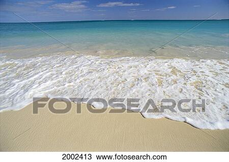 White Sand Along Shore Break Turquoise Water, Blue Skies On Horizon View Large Photo Image Stock Image - White Sand Along Shore Break Turquoise Water, Blue Skies On Horizon. Fotosearch