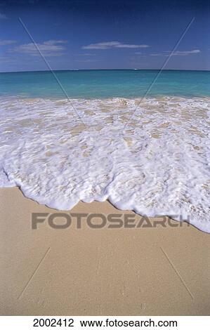 Whitewash Breaking Along Shoreline, Turquoise Water, Blue Sky On Horizon View Large Photo Image Stock Image - Whitewash Breaking Along Shoreline, Turquoise Water, Blue Sky On Horizon. Fotosearch