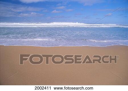 Whitewash Upon Shoreline With Big Surf In Background, Blue Skies With White Clouds View Large Photo Image Stock Image - Whitewash Upon Shoreline With Big Surf In Background, Blue Skies With White Clouds. Fotosearch