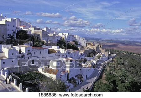 Whitewashed Rural Andalucian Village View Large Photo Image Stock Photograph - Whitewashed Rural Andalucian Village. Fotosearch