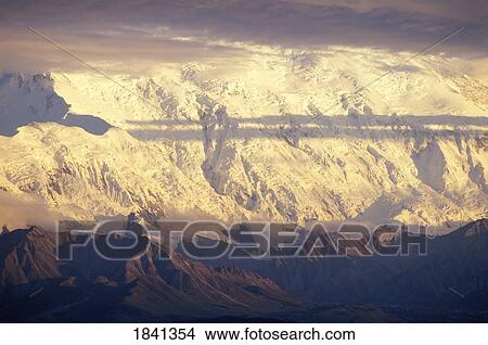 Wickersham Wall On Mt Mckinley; Denali National Park, Alaska, Usa View Large Photo Image Picture - Wickersham Wall On Mt Mckinley; Denali National Park, Alaska, Usa. Fotosearch