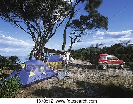 Stock Image - Wilderness Camping. Fotosearch