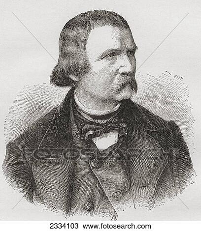 Stock Image - Wilhelm Von Kaulbach, 1805-1874. German Artist, Muralist And Book Illustrator. From Nuestro Siglo, Published 1883.. Fotosearch