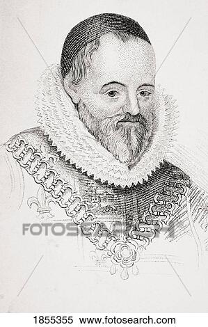 Stock Photography - William Camden 1551 ÃƒÂ¢Ã¢â€šÂ¬Ã¢â‚¬Å“1623 English Antiquarian And Historian From Old England's Worthies By Lord Brougham And Others Published London Circa 1880's. Fotosearch