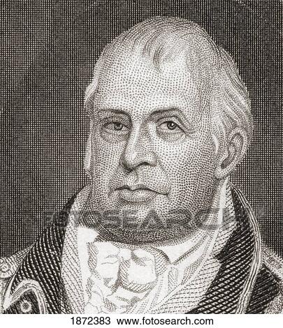 Stock Image - William Heath, 1737 To 1814. American Farmer, Soldier, Political Leader And Major General In The Continental Army During The American Revolutionary War.. Fotosearch