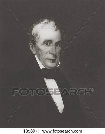 Stock Image - William Henry Harrison, 1773-1841. 9Th President Of The United States Of America. 19Th Century Print.. Fotosearch