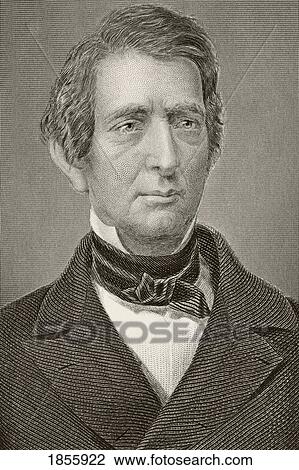 Stock Image - William Henry Seward 1801-1872. American Politician Who Negotiated Alaska Purchase. From The Book Gallery Of Historical Portraits Published C. 1880.. Fotosearch