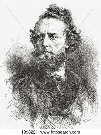 Stock Image - William Hepworth Dixon, 1821 To 1879. English Historian And Traveller. From El Mundo En La Mano, Published 1878.. Fotosearch