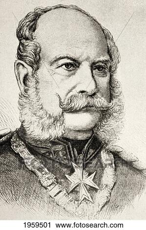 Stock Image - William I, Also Known As Wilhelm I, (Full Name: William Frederick Louis, German: Wilhelm Friedrich Ludwig), 1797. Fotosearch