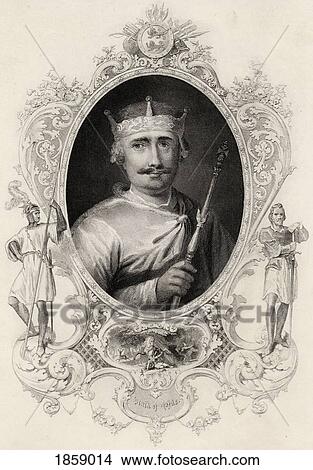 Picture - William Ii, Rufus The Red, 1087-1100. King Of England. 19Th Century Print.. Fotosearch