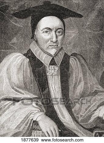 Stock Photo - William Juxon, 1582 To 1663. English Churchman, Bishop Of London From 1633 To 1649 And Archbishop Of Canterbury. From The Book Short History Of The English People By J. R. Green Published London 1893.. Fotosearch
