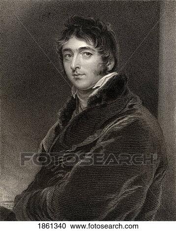 Stock Image - William Lamb 2Nd Viscount Melbourne 1779 To 1848 British Statesman And Prime Minister 1834 And 1835 To 1841 Engraved By S Freeman After Sir Thomas Lawrence From The Book National Portrait Gallery Volume Iv Published C 1835. Fotosearch