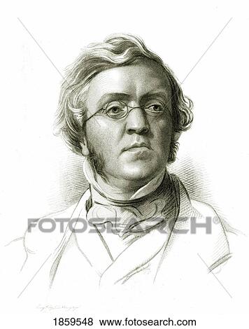 William Makepeace Thackeray, 1811-1863. English Novelist. From A Drawing By Samuel Lawrence. View Large Photo Image Stock Photo - William Makepeace Thackeray, 1811-1863. English Novelist. From A Drawing By Samuel Lawrence.. Fotosearch