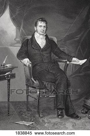 Stock Photography - William Pinkney 1764 - 1822. American Statesman, Diplomat And Prominent Lawyer. From Painting By Alonzo Chappel. Fotosearch