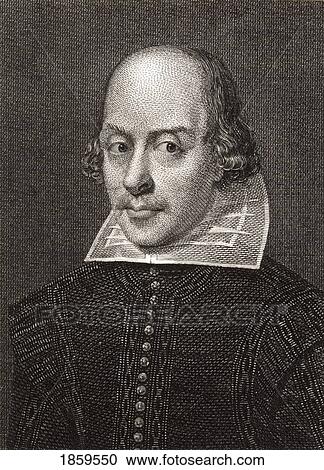 Stock Image - William Shakespeare, 1564-1616. English Playwright. Engraved By Cosmo Armstrong, Painter Unknown.. Fotosearch