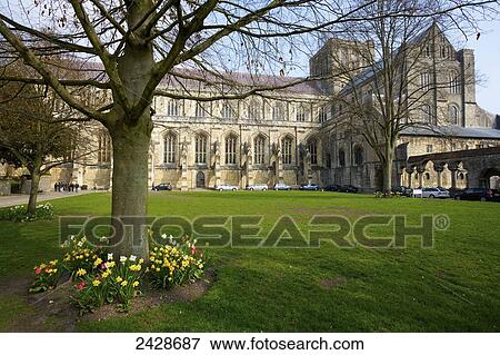 Stock Photo - Winchester Cathedral; Winchester, Hampshire, England. Fotosearch