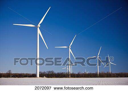 Wind Turbines In Winter, Dufferin County, Ontario View Large Photo Image Stock Photo - Wind Turbines In Winter, Dufferin County, Ontario. Fotosearch