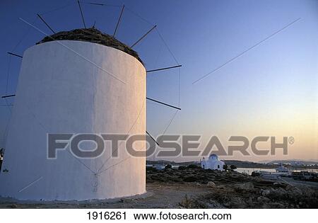 Windmill In Kastros View Large Photo Image Stock Image - Windmill In Kastros. Fotosearch