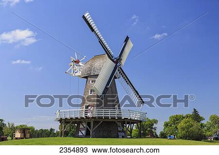 Windmill In Mennonite Heritage Village; Steinbach, Manitoba, Canada View Large Photo Image Stock Image - Windmill In Mennonite Heritage Village; Steinbach, Manitoba, Canada. Fotosearch