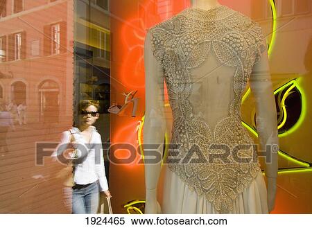 Window Display Of Valentino Shop With Reflection Of Woman; Via Condotti, Rome, Italy View Large Photo Image Stock Photography - Window Display Of Valentino Shop With Reflection Of Woman; Via Condotti, Rome, Italy. Fotosearch
