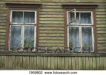 Window In A Wooden House At Tallinn, Estonia View Large Photo Image Stock Image - Window In A Wooden House At Tallinn, Estonia. Fotosearch