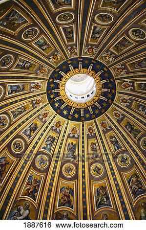 Stock Photograph - Window In The Dome Of St Peter's, Close Up. Fotosearch