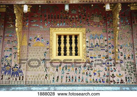 Window Of Ornate Gilded Wat, Close Up View Large Photo Image Stock Photo - Window Of Ornate Gilded Wat, Close Up. Fotosearch