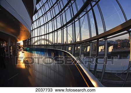 Stock Image - Windows In The Sage; Gateshead Tyne And Wear England. Fotosearch