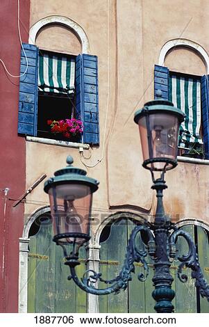 Windows With Blinds And Shutters View Large Photo Image Stock Photograph - Windows With Blinds And Shutters. Fotosearch