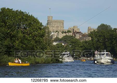 Windsor Castle and River Thames; Berkshire, England View Large Photo Image Stock Photography - Windsor Castle and River Thames; Berkshire, England. Fotosearch