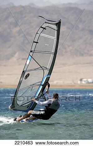 Windsurfing In Dahab, Egypt. The Resort On The Sinai Peninsular Has Become A Favourite Destination For Year Round Windsurfing. View Large Photo Image Stock Image - Windsurfing In Dahab, Egypt. The Resort On The Sinai Peninsular Has Become A Favourite Destination For Year Round Windsurfing.. Fotosearch