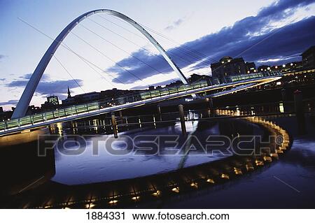 Winking Eye Bridge At Night View Large Photo Image Stock Image - Winking Eye Bridge At Night. Fotosearch
