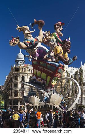 Winning Falla On Display In Plaza Del Ayuntamiento; Valencia, Spain View Large Photo Image Stock Image - Winning Falla On Display In Plaza Del Ayuntamiento; Valencia, Spain. Fotosearch