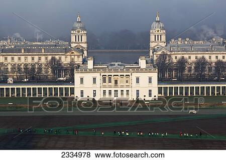 Winter Morning Over Old Royal Naval College; Greenwich, London, England, Uk View Large Photo Image Stock Photo - Winter Morning Over Old Royal Naval College; Greenwich, London, England, Uk. Fotosearch