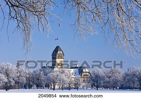 Winter Morning, Pavilion In Assiniboine Park, Winnipeg, Manitoba View Large Photo Image Picture - Winter Morning, Pavilion In Assiniboine Park, Winnipeg, Manitoba. Fotosearch