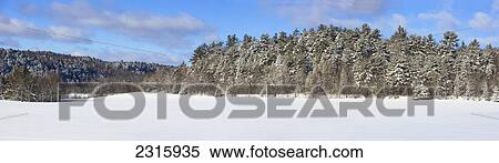 Winter Scene Gatineau Hills; Quebec Canada View Large Photo Image Stock Photography - Winter Scene Gatineau Hills; Quebec Canada. Fotosearch