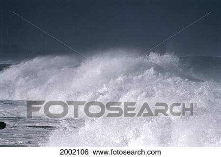 Winter Storm Waves, Large Waves Crashing On Shore, Dark Gray Sky View Large Photo Image Stock Photograph - Winter Storm Waves, Large Waves Crashing On Shore, Dark Gray Sky. Fotosearch