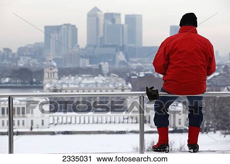 Winter View From General Wolfe Statue Over Old Royal Naval College And Canary Wharf; Greenwich Park, London, England, Uk View Large Photo Image Stock Image - Winter View From General Wolfe Statue Over Old Royal Naval College And Canary Wharf; Greenwich Park, London, England, Uk. Fotosearch