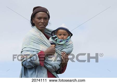 Woman And Baby Antananarivo, Madagascar View Large Photo Image Stock Image - Woman And Baby Antananarivo, Madagascar. Fotosearch
