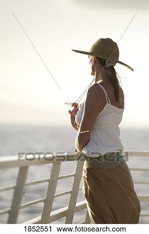 Woman At Ship's Railing, Maui, Hawaii, Usa View Large Photo Image Stock Image - Woman At Ship's Railing, Maui, Hawaii, Usa. Fotosearch
