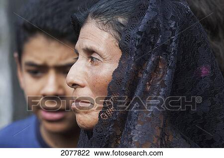 Woman Dressed In Mourning At The Holy Burial Procession On Good Friday In Antigua Guatemala, Sacatep View Large Photo Image Stock Image - Woman Dressed In Mourning At The Holy Burial Procession On Good Friday In Antigua Guatemala, Sacatep. Fotosearch