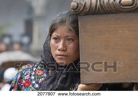 Woman Dressed In Mourning Helps Carry The Anda (Float) Of The Sorrowful Virgin Mary During A Good Friday Procession In Antigua Guatemala, Sacatep View Large Photo Image Stock Photo - Woman Dressed In Mourning Helps Carry The Anda (Float) Of The Sorrowful Virgin Mary During A Good Friday Procession In Antigua Guatemala, Sacatep. Fotosearch