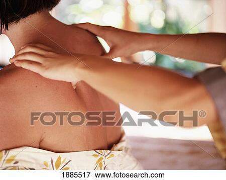 Woman Having Her Back Massaged View Large Photo Image Stock Photo - Woman Having Her Back Massaged. Fotosearch